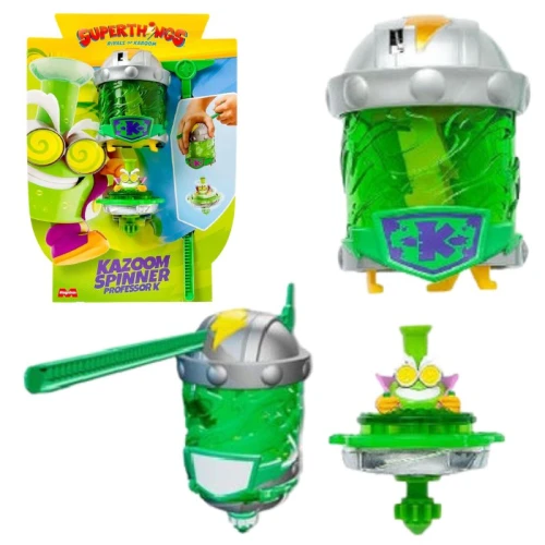 Figurka Magicbox Spinner Superthings Kazoom Professor K Zielona Kręcąca Się Zabawka Dla Dzieci Z Figurką