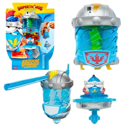 Figurka Magicbox Spinner Superthings Kazoom Lancelord Niebieska Kręcąca Się Zabawka Dla Dzieci Z Figurką