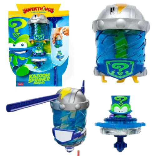 Figurka Magicbox Spinner Superthings Kazoom Enigma Niebieska Kręcąca Się Zabawka Dla Dzieci Z Figurką