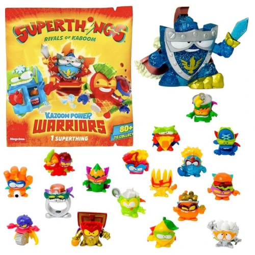 Saszetka Z Figurką Niespodzianką 1 Szt. Superthings Kazoom Power Warriors Figurka Kolekcjonerska Figurki Dla Dzieci