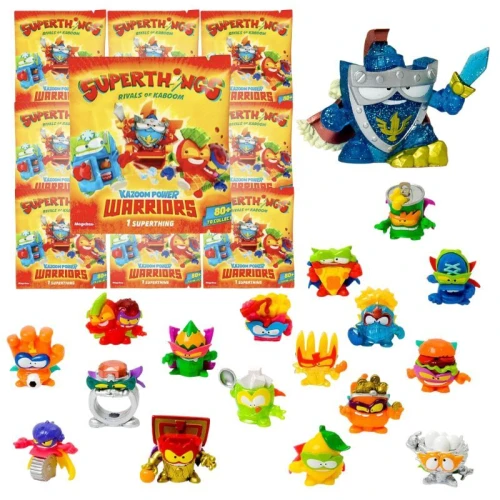  Zestaw Saszetek Z Figurką Niespodzianką 10 Szt. Superthings Kazoom Power Warriors Figurka Kolekcjonerska Figurki Dla Dzieci