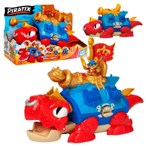 Żółw Magicbox Piratix King Turtle Z Zatrzaskową Szczęką Zabawka Dziecięca Figurka Dla Dzieci