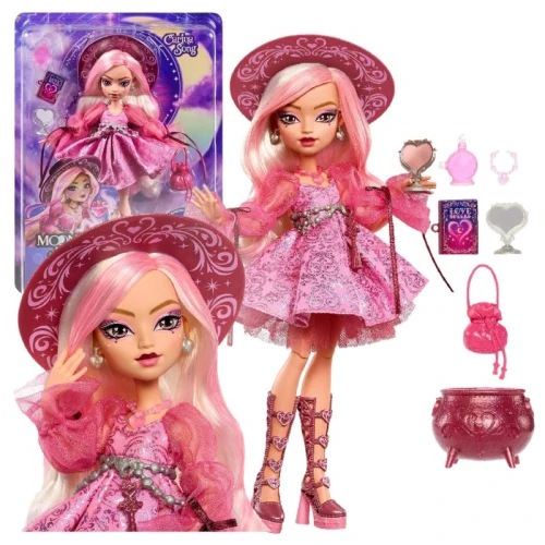 Lalka Modowa Magic by Monster High Carina Song Zestaw Z Akcesoriami Magiczny Kociołek JNM26