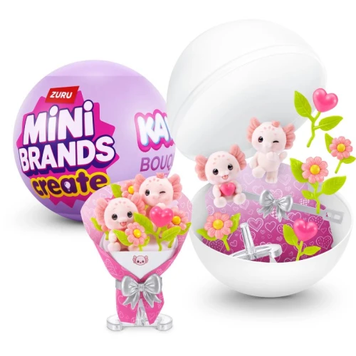 Zuru Mini Brands Create Kula Niespodzianka Kawaii Bukiet Kwiatowy Z Misiem Kwiaty Kwiatki Miś