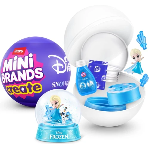 Zuru Mini Brands Create Kula Niespodzianka Zimowa Disney Kula Śnieżna Księżniczki Disneya Mickey Nemo Toy Story Stitch
