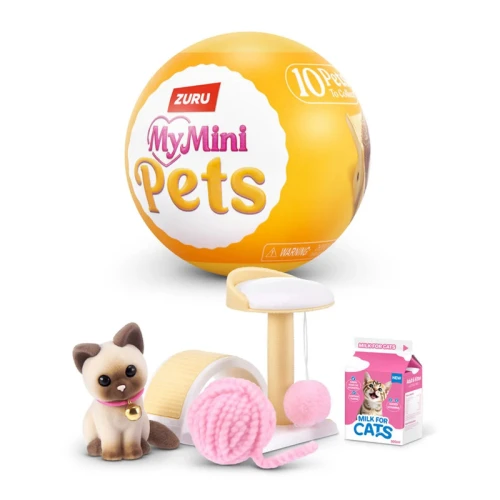 Zuru My Mini Pets Kula Niespodzianka Zwierzątko Zwierzę Zwierzak Domek Kapsuła Z Akcesoriami Akcesoria Zwierzęce