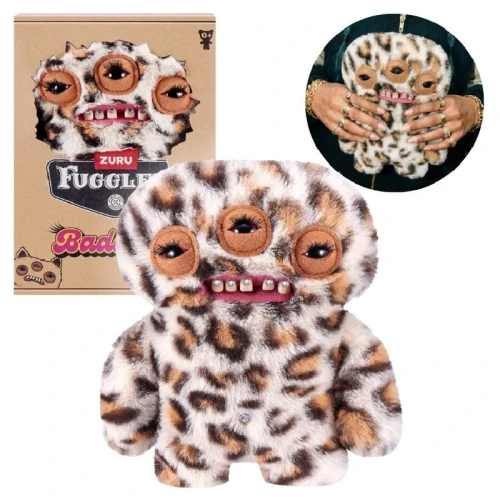 Fuggler Funny Ugly Monster Baddies Maskotka Straszna Brzydki Pluszak Przytulanka Dla Dzieci Pluszowa Śmieszna W Panterkę