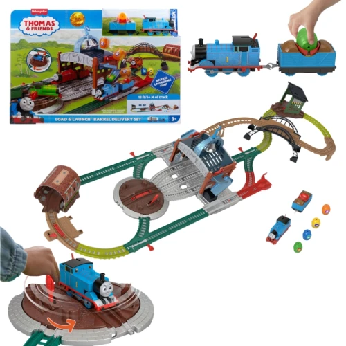 OUTLET! Fisher-Price Tomek I Przyjaciele Dostawa Beczek Zestaw Torów Load & Launch 