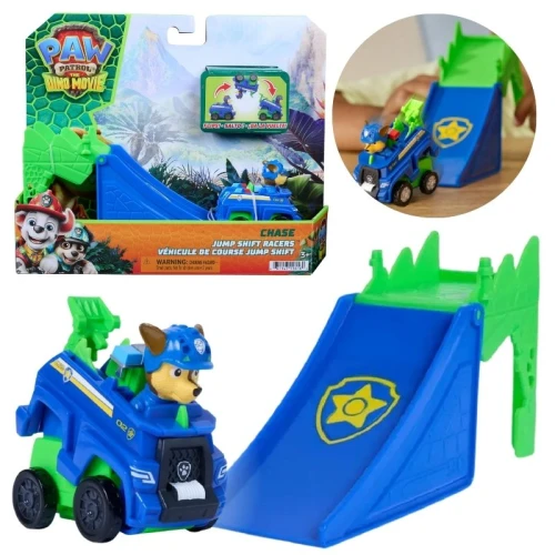 Psi Patrol I Dinozaury Pojazd Ratowniczy Chase Akrobata Figurka Zabawka Dla Dzieci