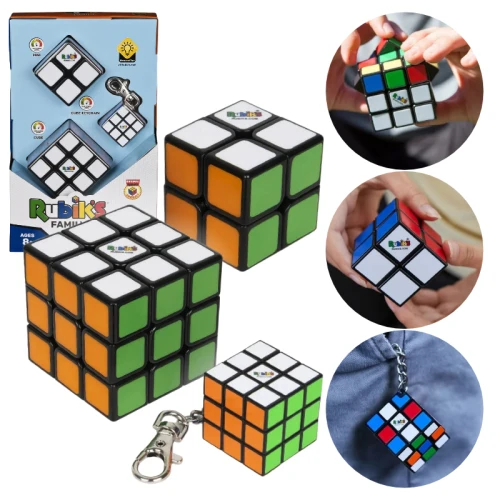 Spin Master Kostki Rubika Rubik's Cube 3 Sztuki 3x3 Zabawka Logiczna Dla Dzieci 8+