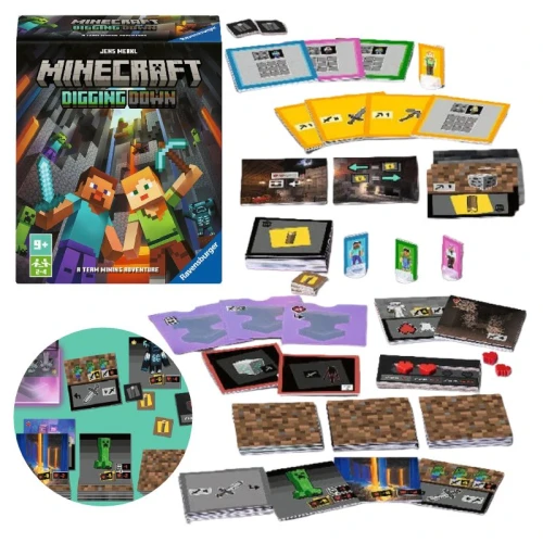 Gra Karciana Karcianka Rodzinna Minecraft Kopanie W Dół Ravensburger Dla Dzieci 8+