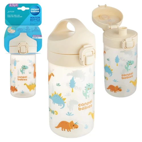 OUTLET! Canpol Babies Bidon Na Wodę Dla Dzieci 400ml Junior Beżowy