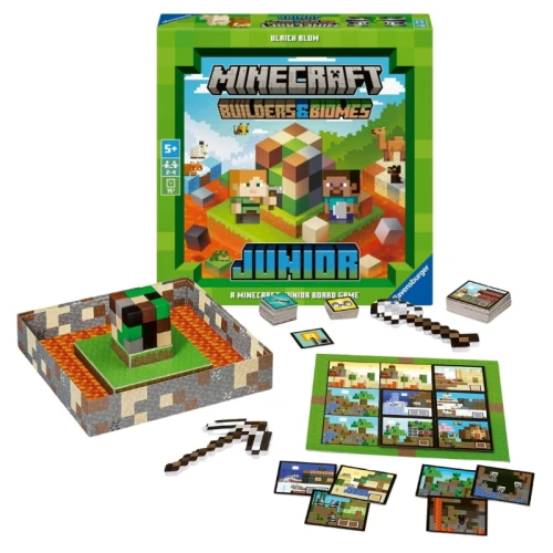 OUTLET! Ravensburger Minecraft Builders & Biomes Junior Gra Planszowa Strategiczna 2-4 Graczy 5+