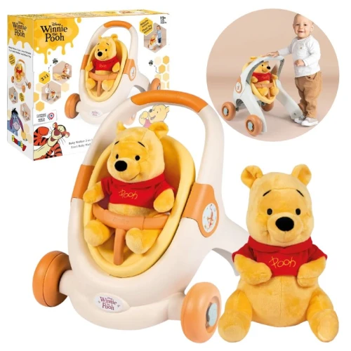 Little Smoby Jeździk Z Maskotką Kubiś Puchatek Pchacz Chodzik Pojazd Dla Dzieci Dziecka 3w1