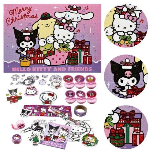 Świąteczny Kalendarz Hello Kitty Adwentowy Dla Dzieci Prezent Na Święta 