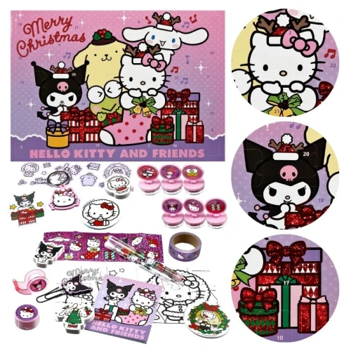 Świąteczny Kalendarz Hello Kitty Adwentowy Dla Dzieci Prezent Na Święta 