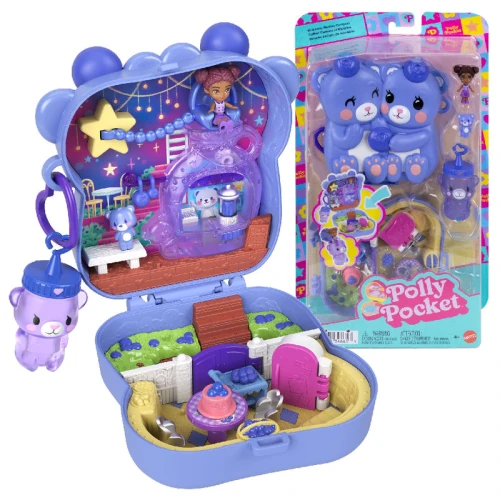 Figurka Polly Pocket Jagodowe Misie Zestaw Kompaktowy Zabawka Dla Dzieci 4+