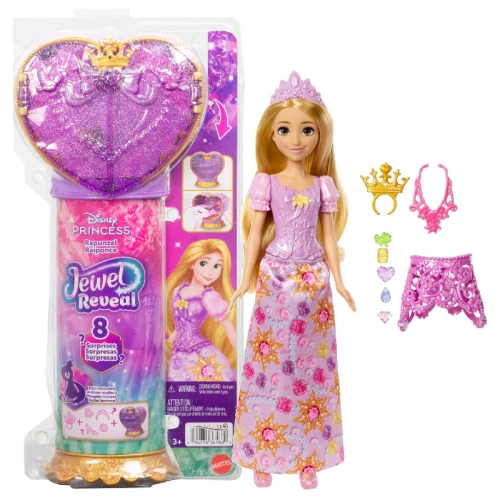 Disney Princess Jewel Reveal Lalka Księżniczka Roszpunka Zestaw Dla Dzieci