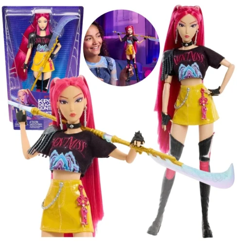 Lalka Kolekcjonerska Mira K-POP Demon Hunters Łowczynie Demonów Modowa Laleczka HUNTR/X Huntrix Z Akcesoriami Dla Dziecka