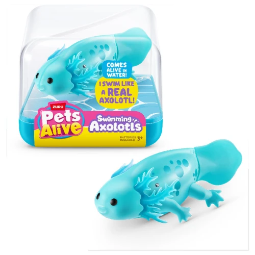 Zuru Pets Alive Pływający Axolotl Turkusowy Zabawka Dla Dzieci Do Kąpieli Wanny 