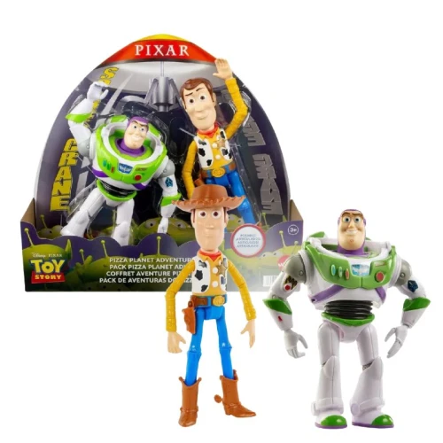Mattel Disney Pixar Toy Story Pizza Planet Zestaw Astronauta Buzz Astral + Szeryf Chudy 3+