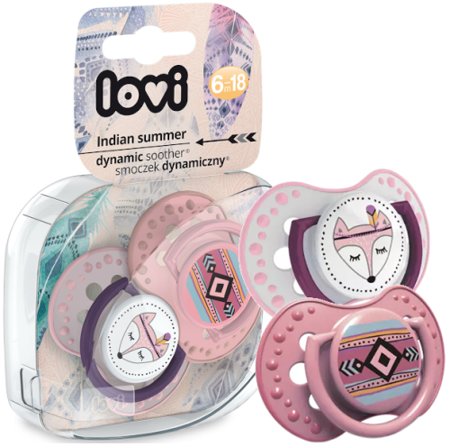 LOVI SMOCZEK DYNAMICZNY ORTODONTYCZNY 2szt. 6-18 m