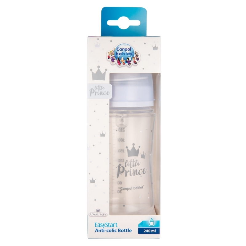 Canpol Babies Butelka Szeroka Antykolkowa 240ml Royal 3m+