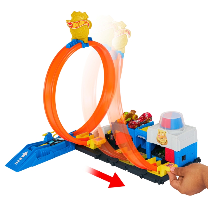 Hot Wheels City Zestaw Posterunek Policji Pętla