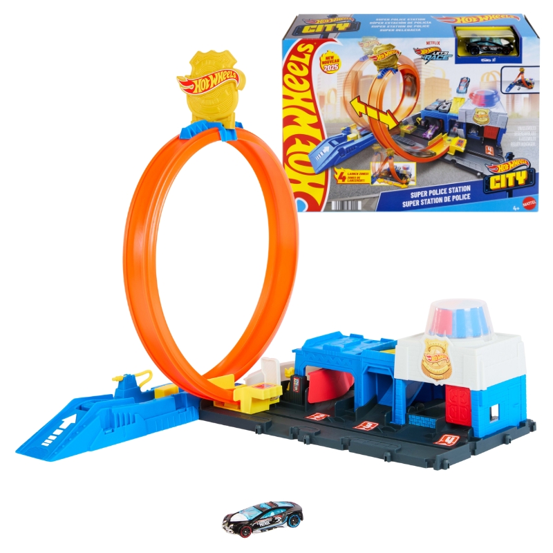 Hot Wheels City Zestaw Posterunek Policji Pętla
