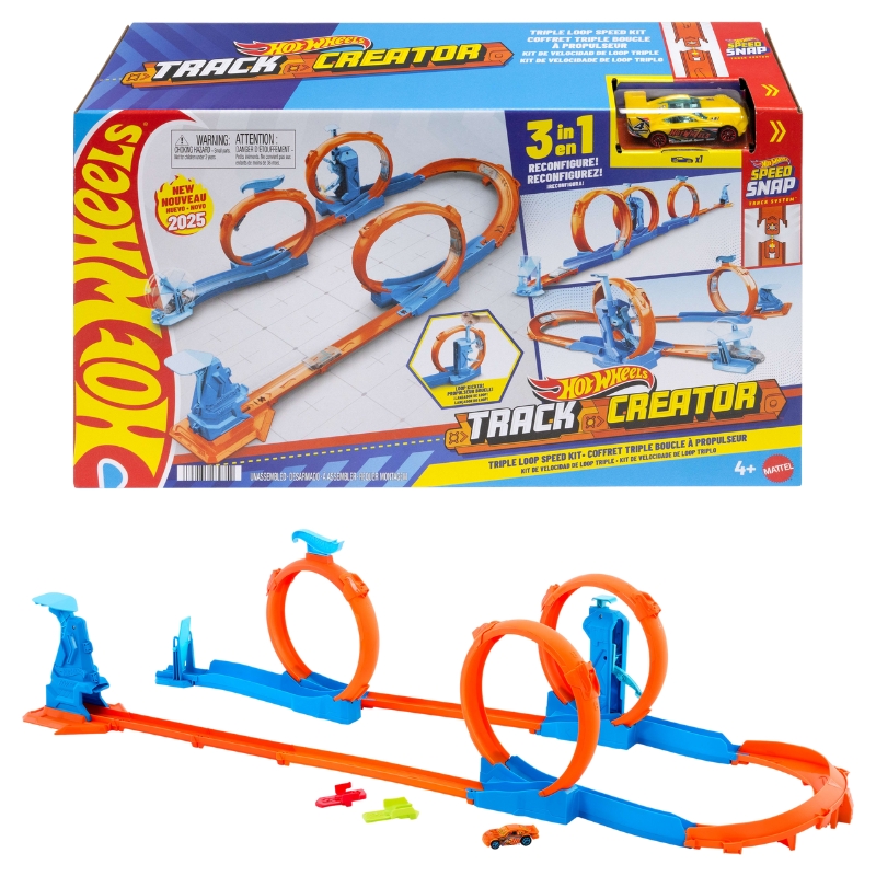 Hot Wheels Track Creator – Super Tor Potrójna Pętla 3w1