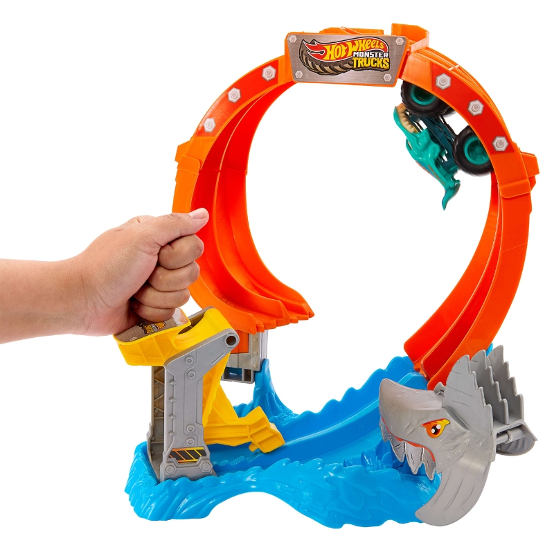 Hot Wheels Monster Trucks Zestaw Pętla Rekina + Autko
