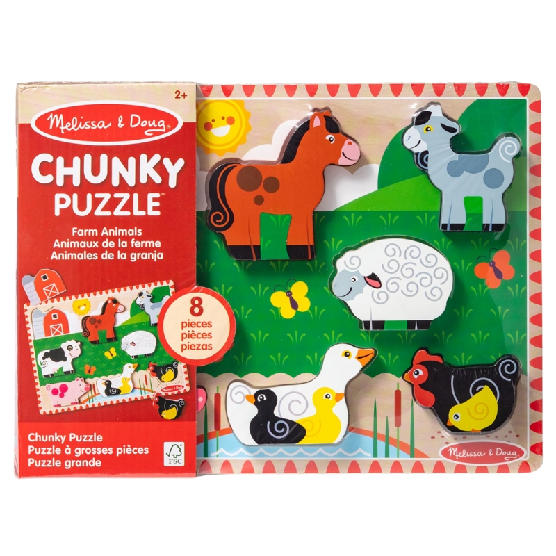 Melissa & Doug Drewniane Chunky Puzzle