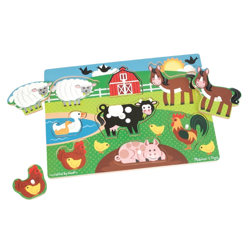 Melissa & Doug Drewniane Chunky Puzzle