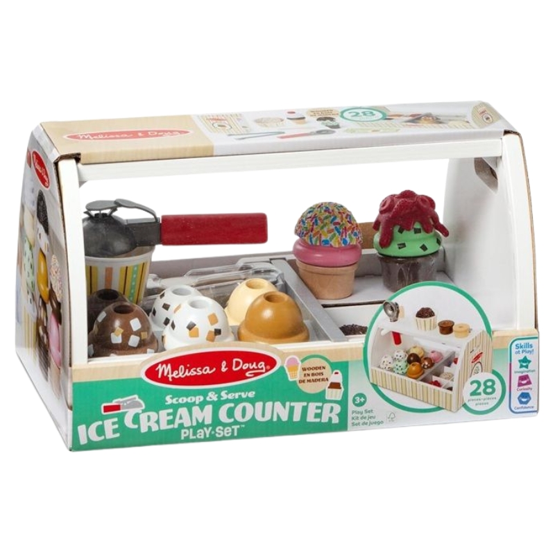 Zabawkowy Drewniany Zestaw Scoop & Serve