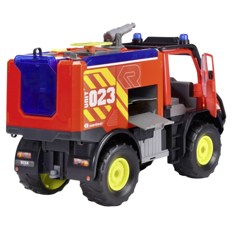 Dickie Toys Wóz Strażacki Unimog U530 Z Efektami Świetlnymi i Dźwiękowymi
