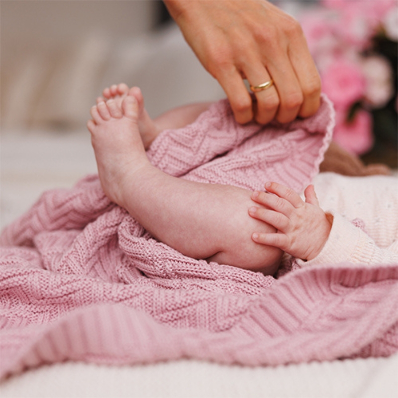 BABYONO BAWEŁNIANY KOCYK