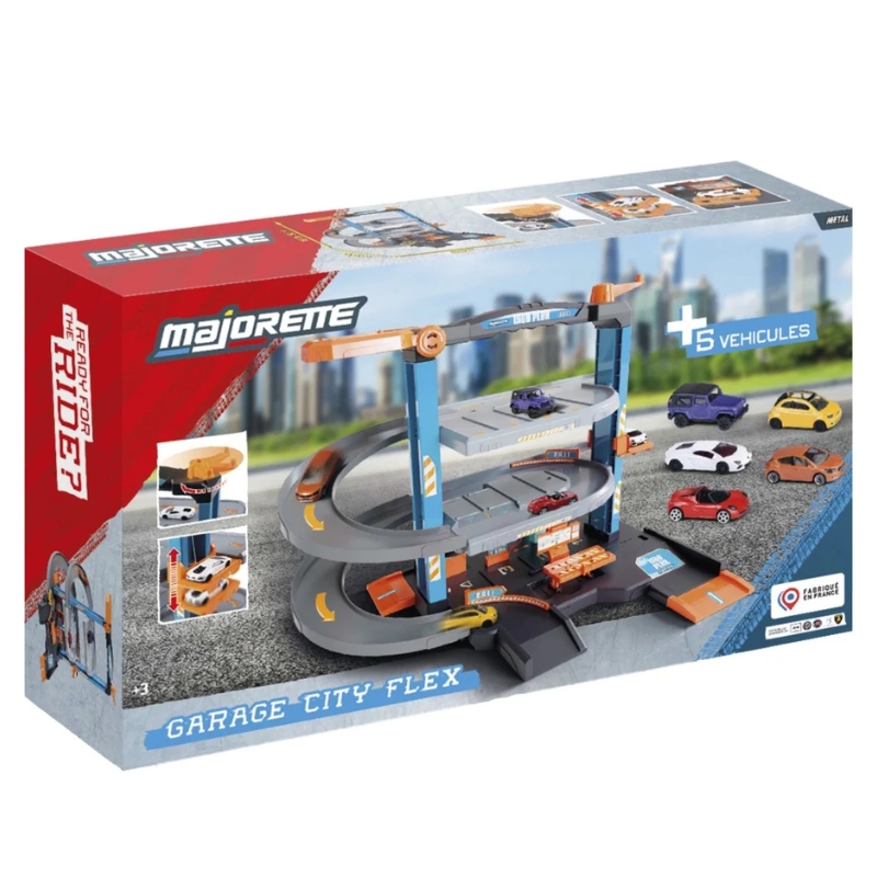 Majorette Garaż City Flex Z 5 Pojazdami