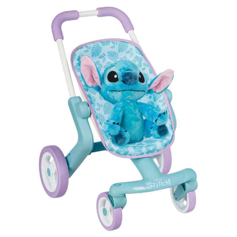 Disney Stitch Wózek + Maskotka Stitch 25cm 18m+