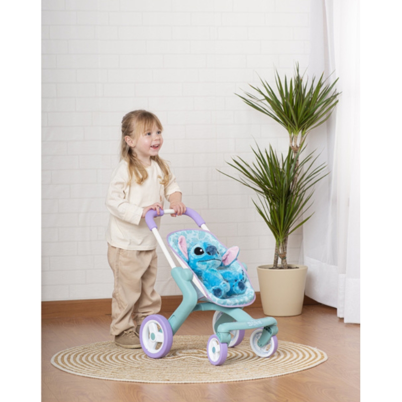 Disney Stitch Wózek + Maskotka Stitch 25cm 18m+