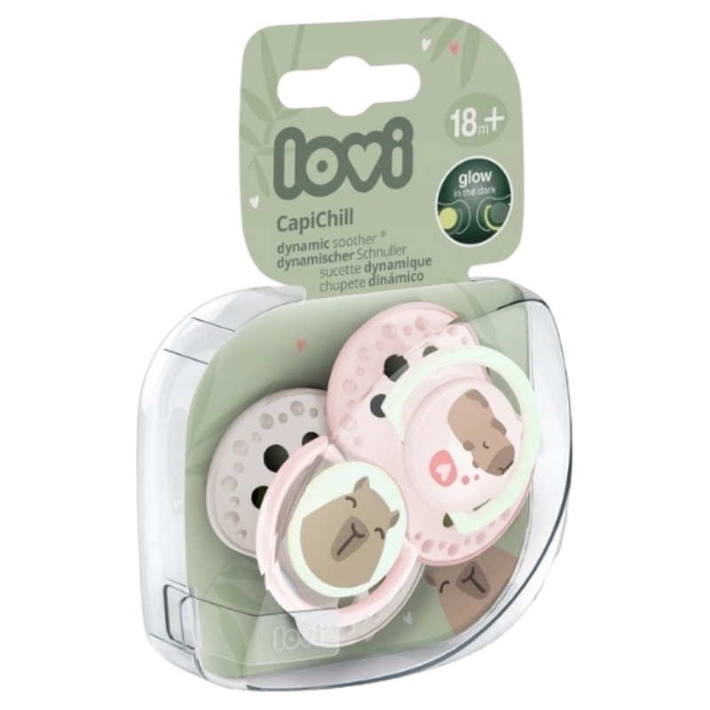 Lovi Smoczek Silikonowy Dynamiczny 2szt. 0-6m CapiChill Boy