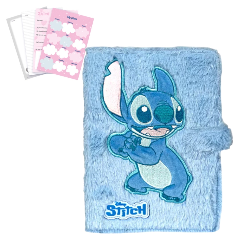 Disney Stitch Fluffy Notes Na Zapięcie A5