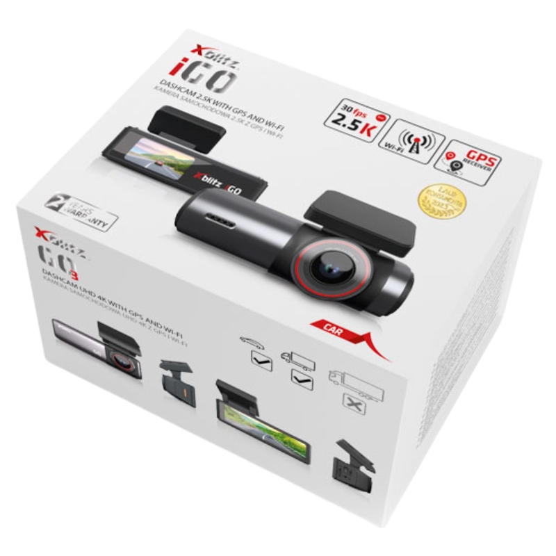 Xblitz iGO Kamera Samochodowa 2.5K Z GPS I WiFi