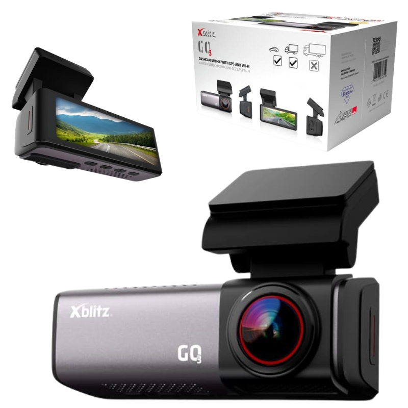 Xblitz GO3 Kamera Samochodowa UHD 4K Z GPS I WiFi