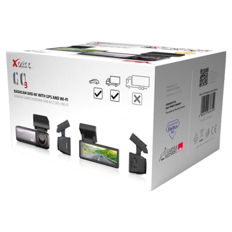 Xblitz GO3 Kamera Samochodowa UHD 4K Z GPS I WiFi
