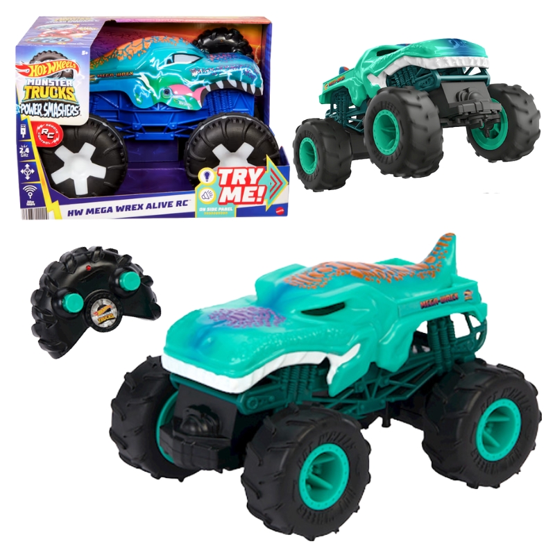 Hot Wheels Monster Trucks RC Mega Wrex Alive Auto Pojazd Zdalnie Sterowany 1:15