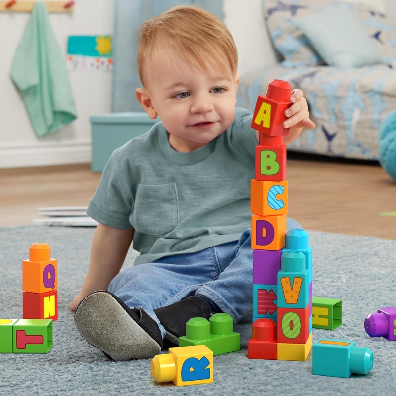 Mega Blocks ABC building Bag KLOCKI EDUKACYJNE ABC