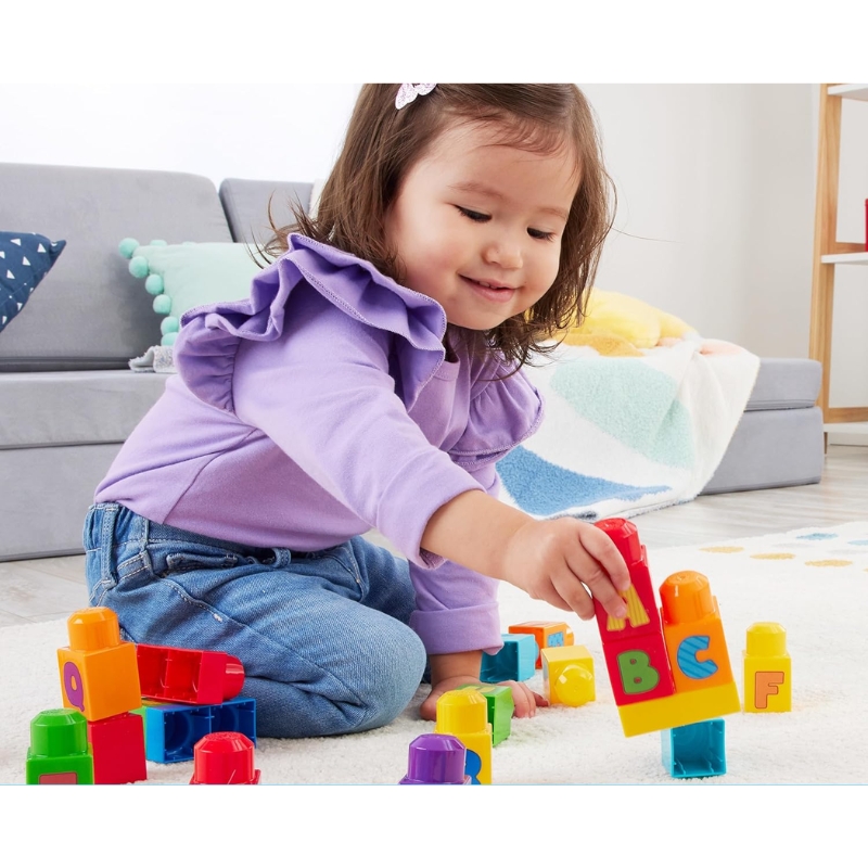 Mega Blocks ABC building Bag KLOCKI EDUKACYJNE ABC