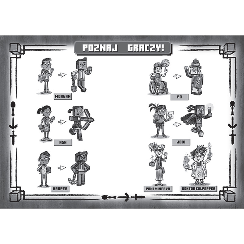 Książka Dla Dzieci Minecraft Kroniki Woodsword Mob W Maszynie