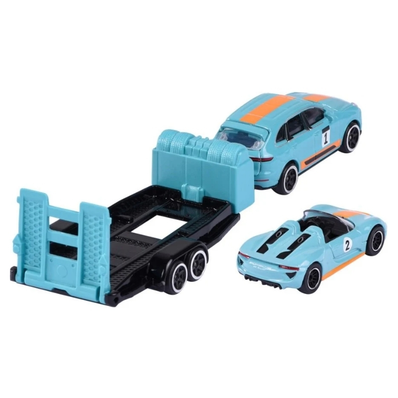 Majorette Porsche z przyczepą