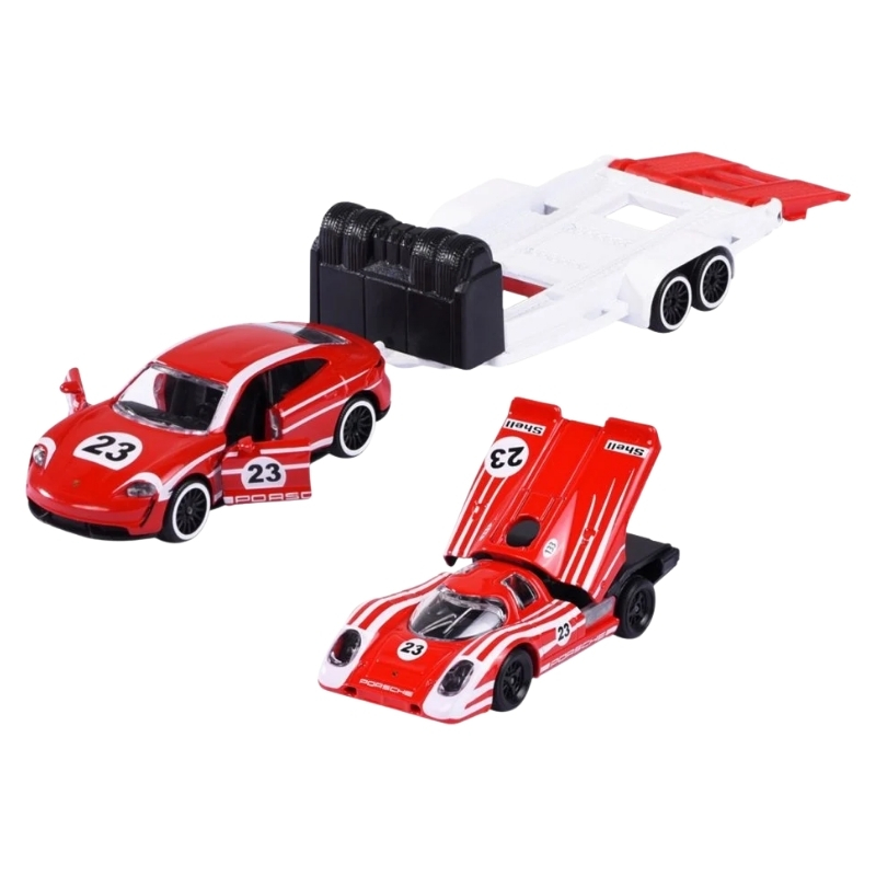 Majorette Porsche z przyczepą